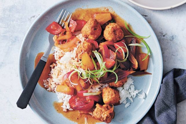 Slow Cooker Hawaiian Chicken Meatballs