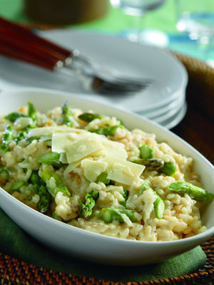 Asiago and Asparagus Risotto-Style