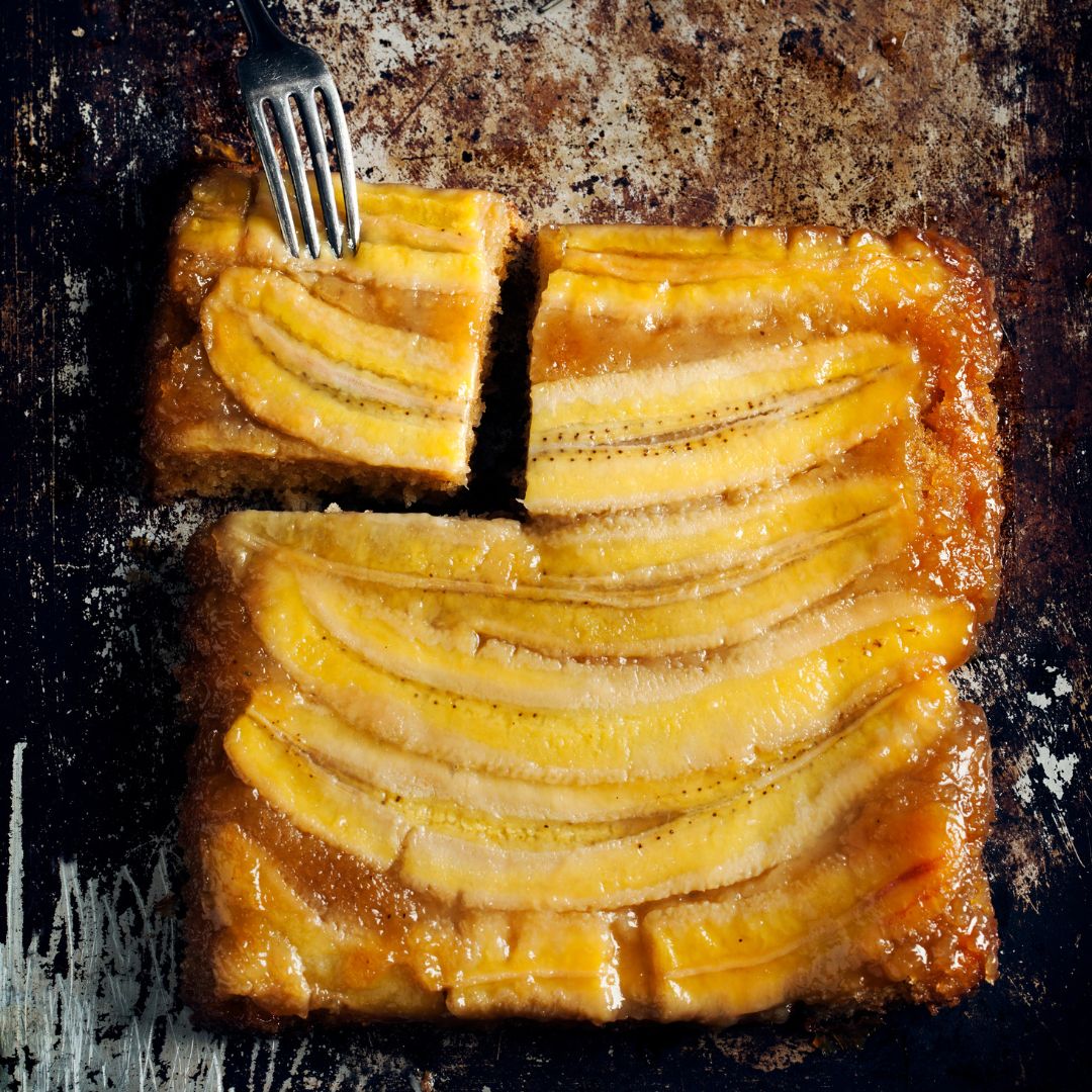 Slow Cooker Banana Upside Down Cake