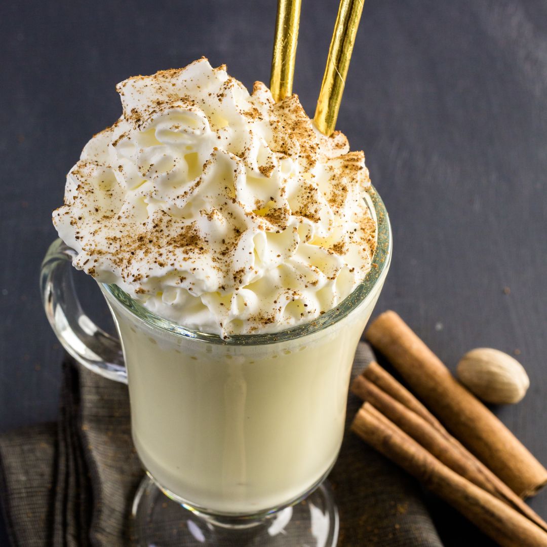 Slow Cooker Eggnog Lattes