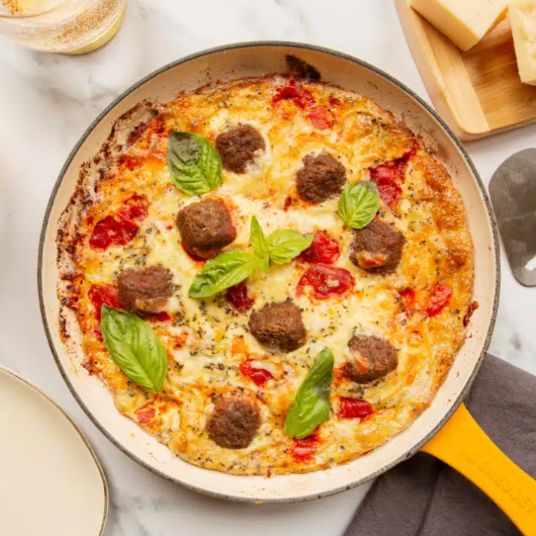Spaghetti & Meatball Frittata