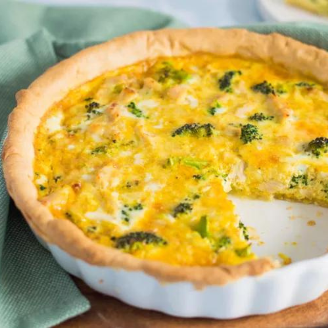Turkey and Broccoli Quiche