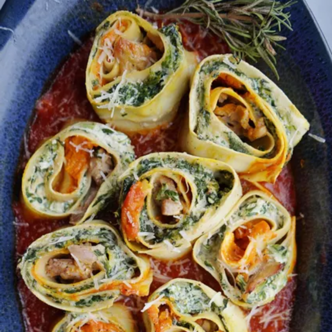 Turkey Lasagna Rolls