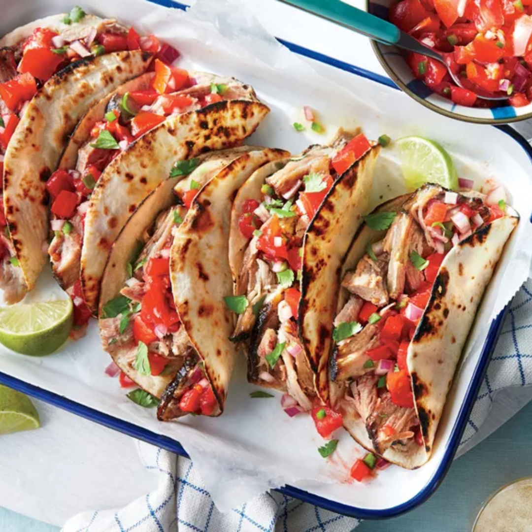 Pork Tacos with Fresh Tomato Salsa