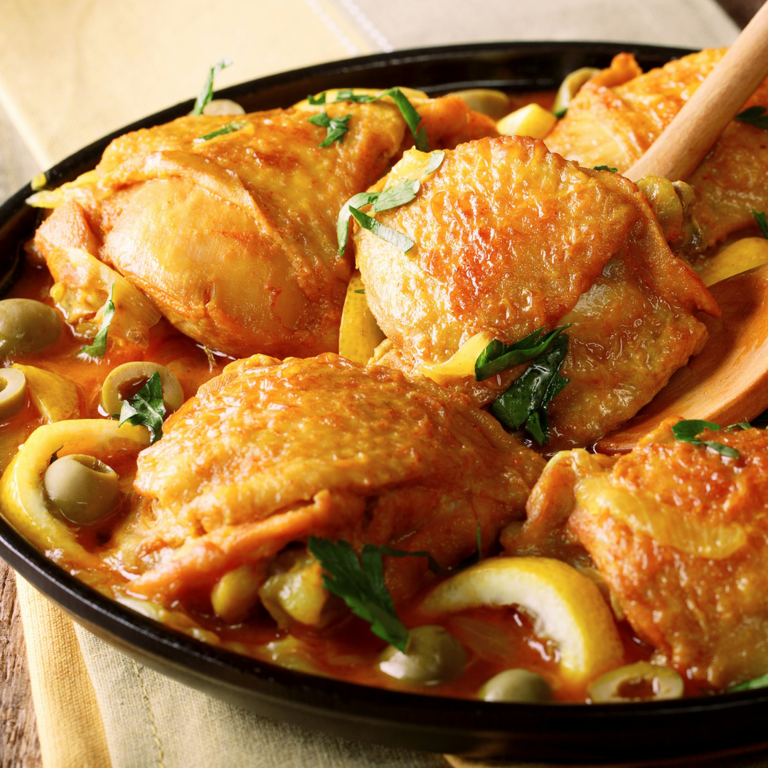 Chicken Tagine with Lemon and Olives