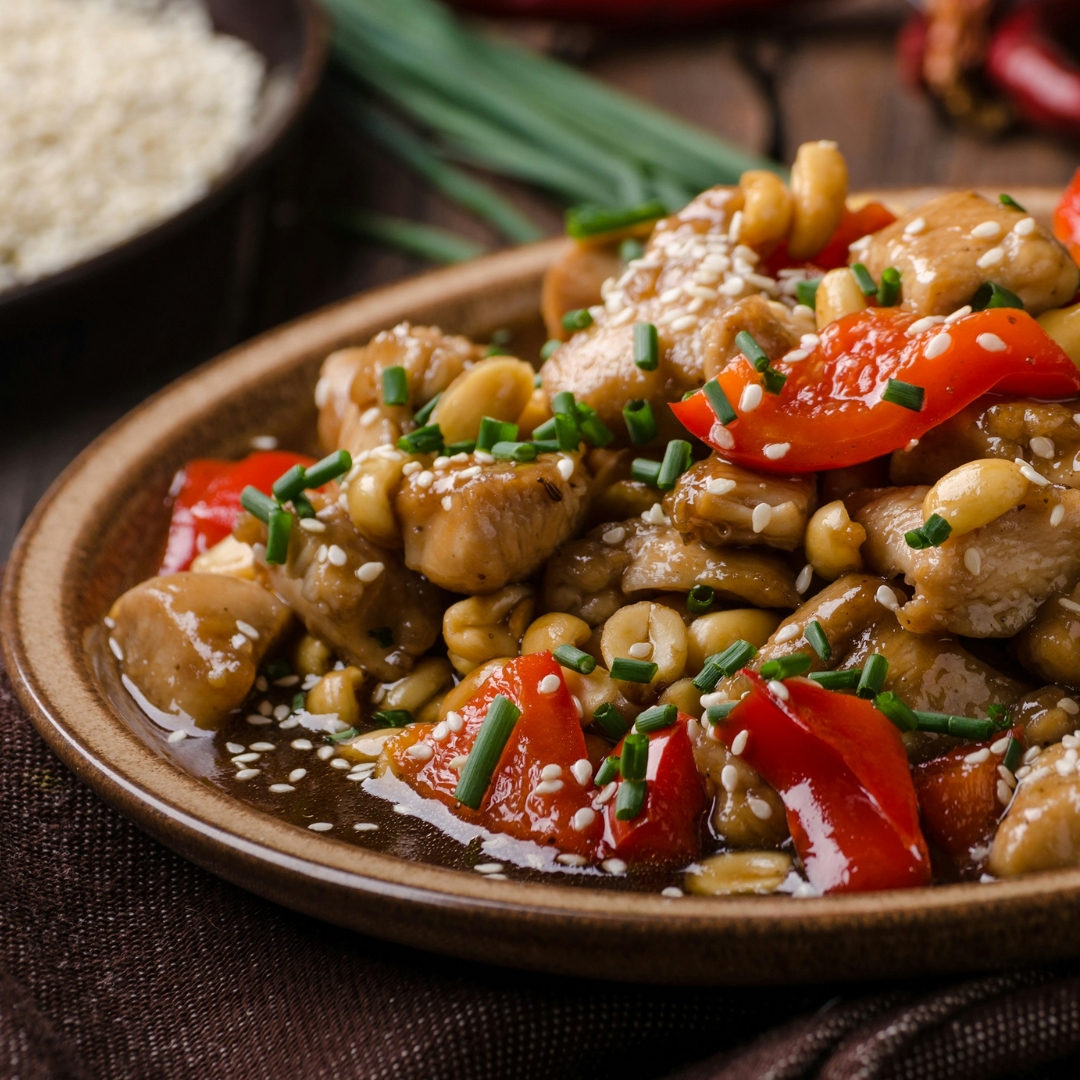Cashew Chicken Bites