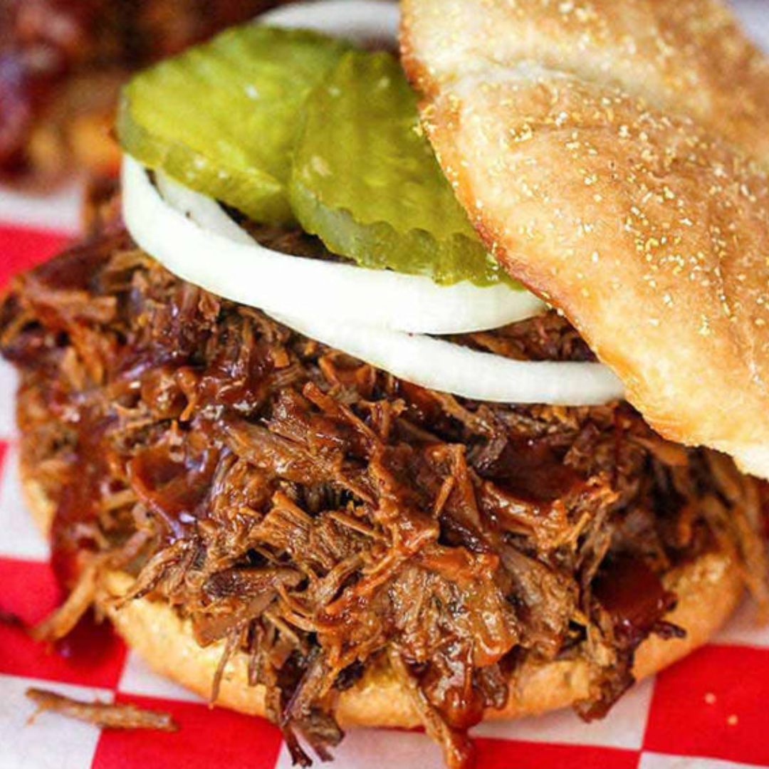 Leftover BBQ Brisket Sandwich