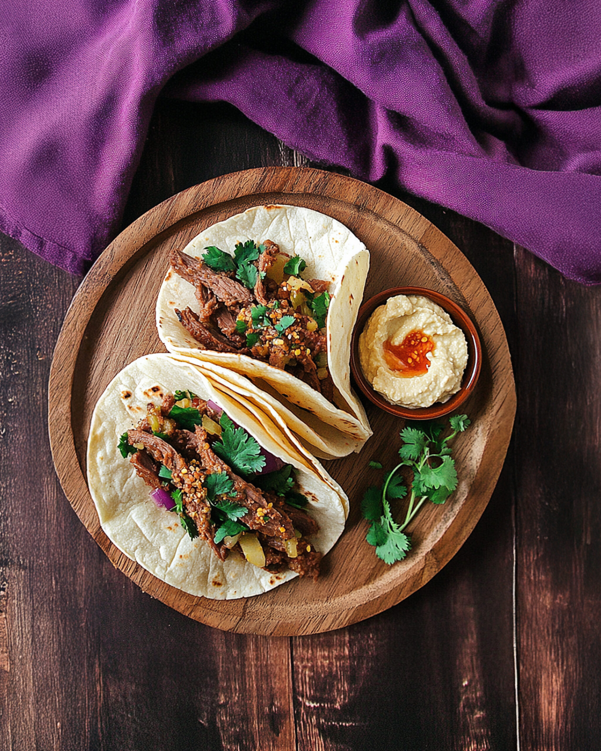 Carne Picada Tacos with Avocado Salsa